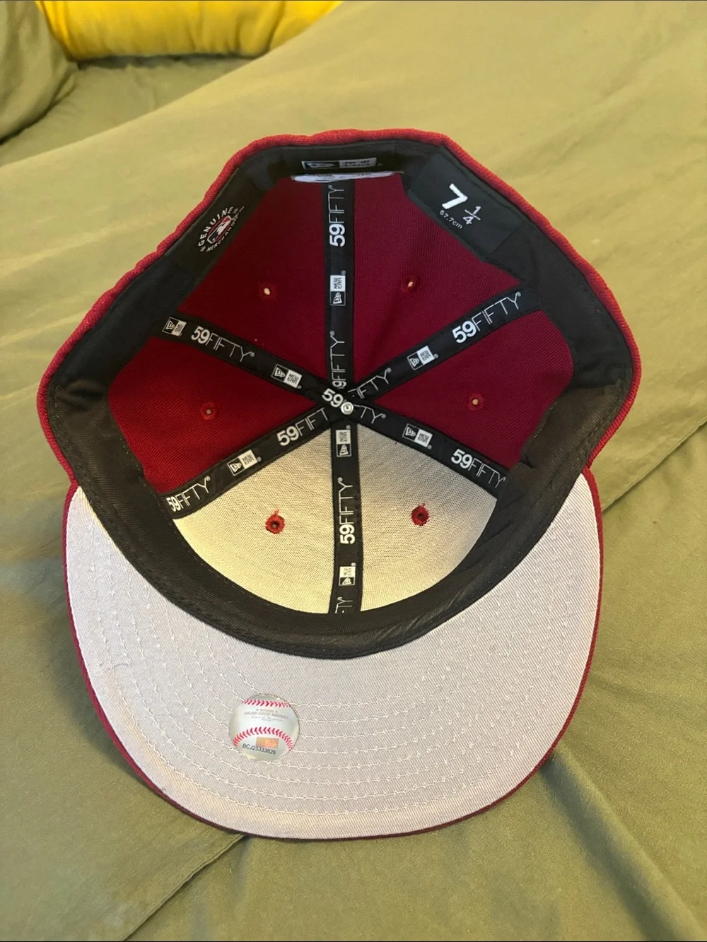 New Era Burgundy Fitted Yankees Cap with White NY Logo